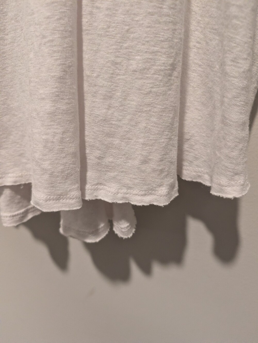 Free People White Button-Down V-Neck Euro Summer Coastal Tunic Top - Picture 6 of 7